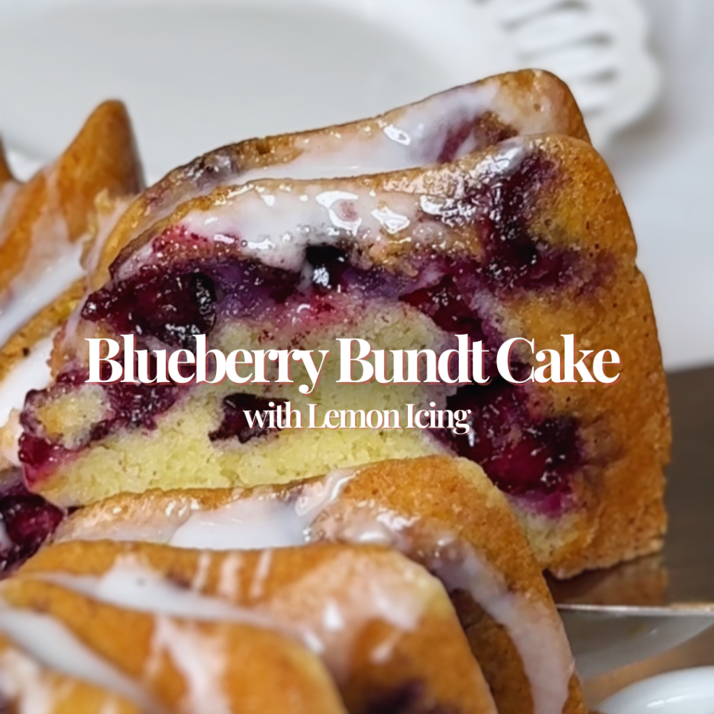 Fluffy, Easy & Fast Blueberry Bundt Cake with Lemon&nbsp;Icing